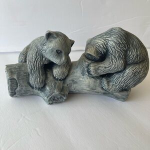 Glacial Ice Age Sculpture Crafted by Hand ACE Alaska, Whimsical Bears W…